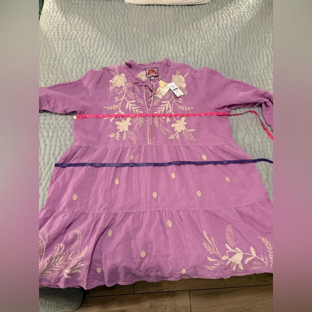 Johnny Was FRANKIE TIERED FIELD DRESS - ORCHID, XXL - Picture 9 of 10